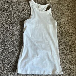 Hip length align racer back tank top